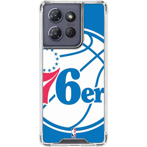 NBA Philadelphia 76ers Large Logo Moto G Play 5G (2025) Clear Case